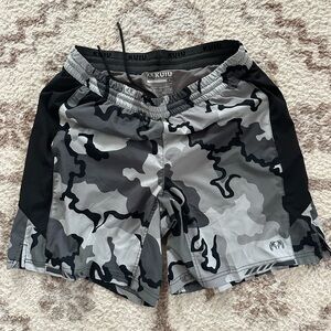 KUIU Black and Gray Performance Shorts